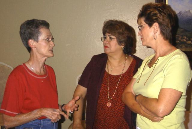 Betty Merritt, Angie Rocha, and Charlotte Trimble 