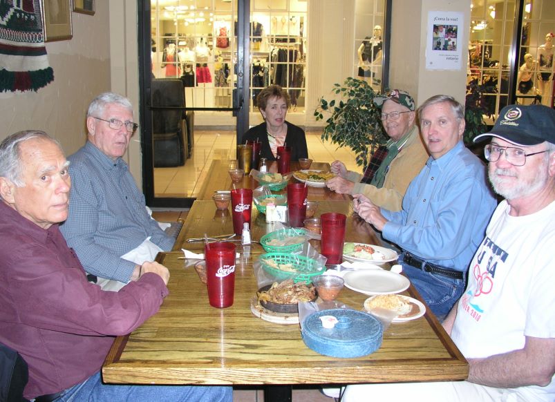 L-R:  Mike Crye, Jim Rushing, Mary and Eldon Streck, Geroge Huling, Marvin Howard