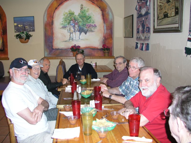 Clockwise from left: Marvin Howard, Eldon Streck, Mike Crye, Doug Dreggors, Dennis Kaplan, Jim Rushing, Jerry Brown, and Jack Bowling