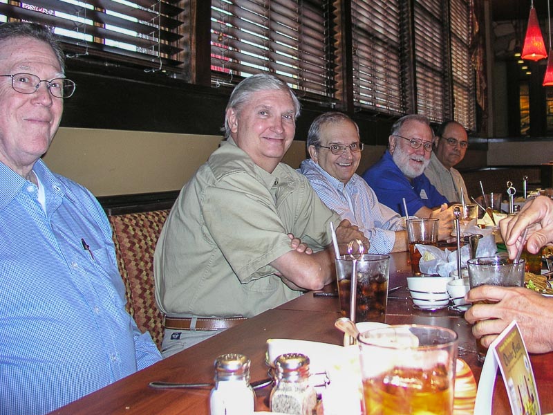 L-R: Jack Bowling, George Huling, Dennis Kaplan, Jerry Brown, John Volkman