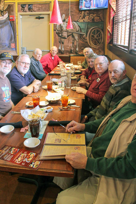L-R: Marvin Howard, Jerry Brown, Mike Crye, Mike Lewis, Mauricio, Nuez, Connie, Wallner, Terry Freeman, John Watson, Gerry Huber