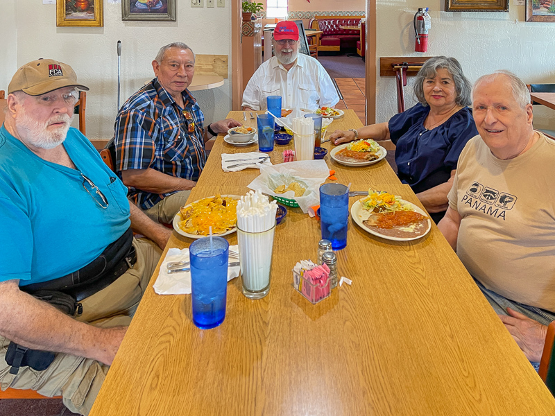 L-R: Cal Mower, Steve Rocha, Jim Sumlin, and Angie Rocha, Jim Harrison