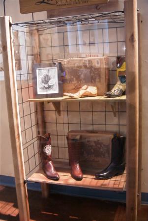 Lucchese boot display
