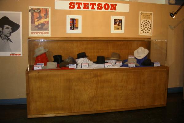 Resistol and Stetson hat display