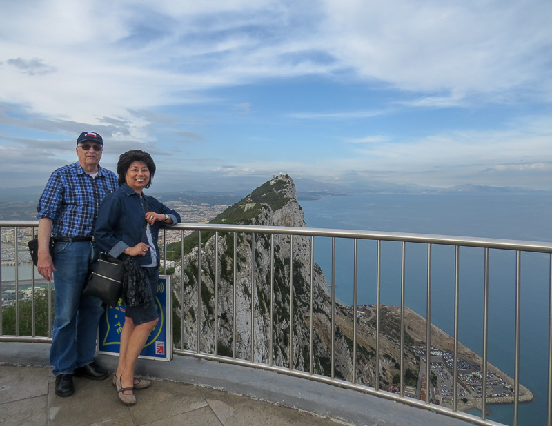 Angie and I at the "Rock of Gibraltar"