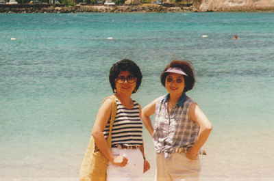 Rhona and Angie at Condado Beach