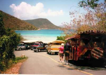 Typical "Tour Busses" in National Park on St. Johns