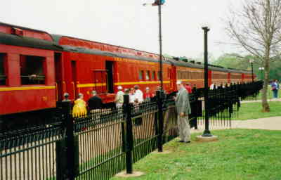 The train at the Rusk Depot