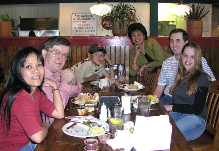 BBQ Lunch at Spring Creek, Apr 2005