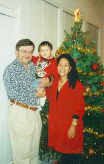 Christmas 1996 Eddie with Ed and Nenette