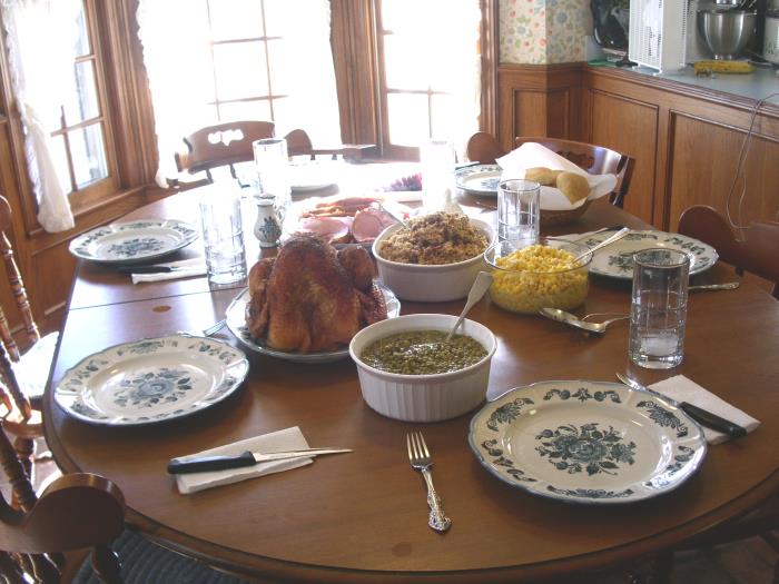 In Angie's absence we still managed to put a good tasting turkey on the table