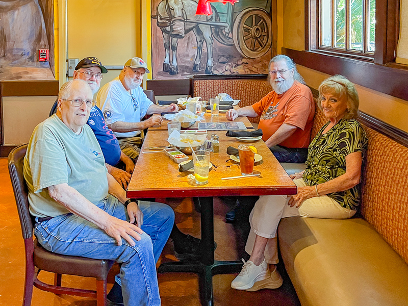 L-R: Jim Harrison, Marvin Howard, Cal Mower, Jim Sumlin, Carol George