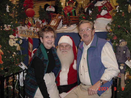 Marilyn and Bill Harrison hit it off with Santa