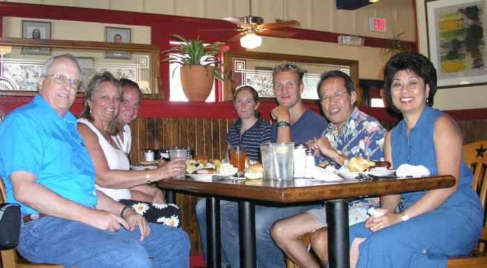 Goodbyes over a lunch of Texas BBQ