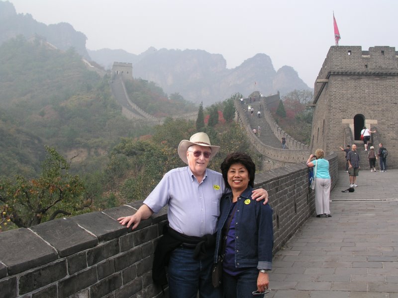 Angie and I on the Great Wall of China