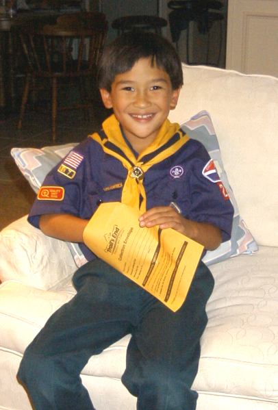 Cub Scout salesmanship